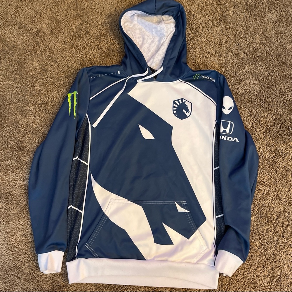 Team Liquid Monster Energy Long Sleeve Hoodie Pullover Mens Small